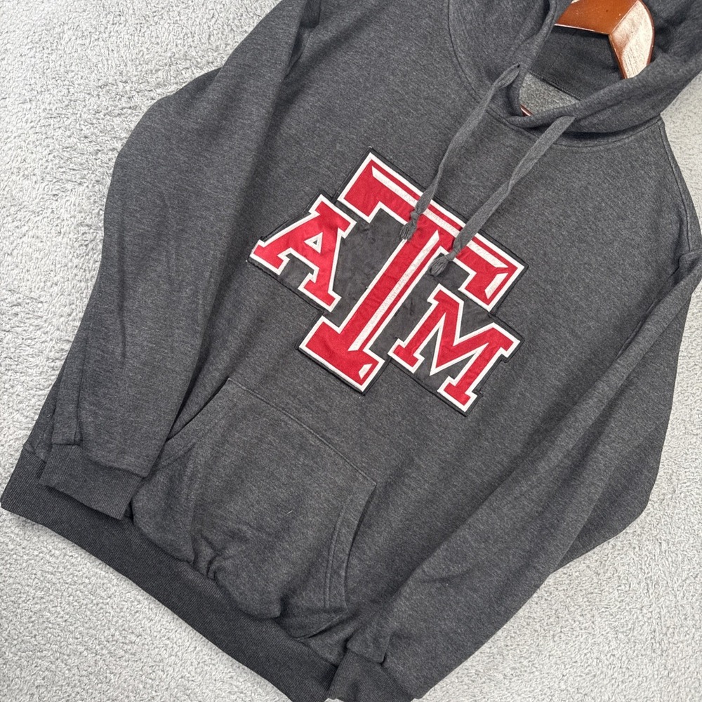 Texas‎ A&M Aggies XL Hoodie Sweatshirt BIG LOGO EMBROIDERED NCAA Football